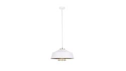 Lampa wisząca nowoczesna loftowa 1xE27 ELECTRA GOLD/WHITE-60993