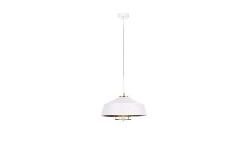 Lampa wisząca nowoczesna loftowa 1xE27 ELECTRA GOLD/WHITE-60993