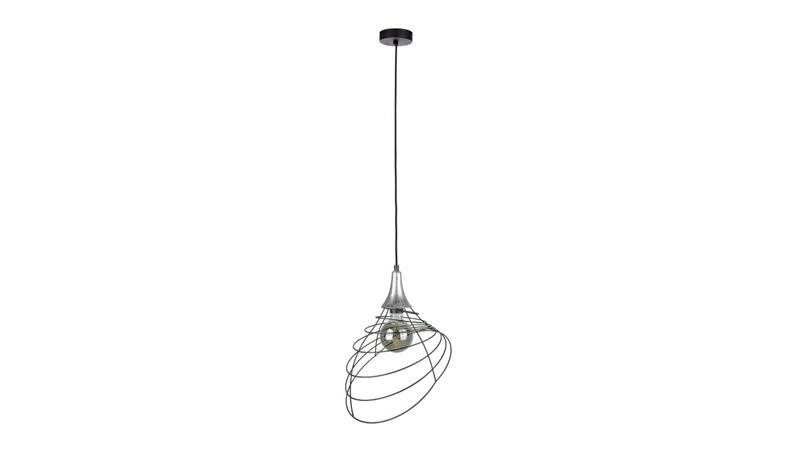 Lampa wisząca nowoczesna loftowa 1xE27 ENYO SILVER-60996