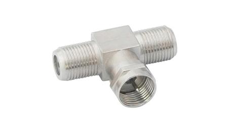 Redukcja 2gn.F/wt.F, trójnik 2gniazda F na wtyk F-33892