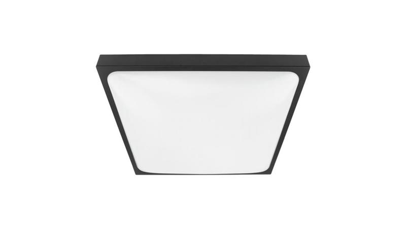 PLAFON 2xE27 N/T KWADRAT CZARNY-58259