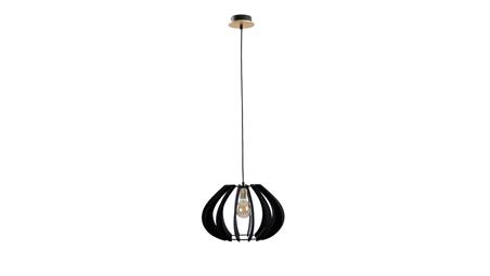 Lampa wisząca nowoczesna drewno 1xE27 GEMMA GOLD-61005