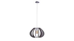 Lampa wisząca nowoczesna drewno 1xE27 NORA GREY-61013
