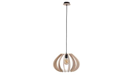 Lampa wisząca nowoczesna drewno 1xE27 NORA NATURAL-61014