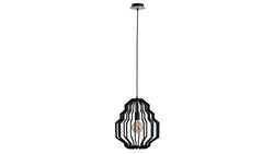 Lampa wisząca nowoczesna drewno 1xE27 RUFO BLACK-61017