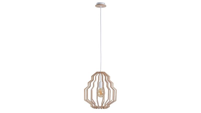Lampa wisząca nowoczesna drewno 1xE27 RUFO NATURAL-61022