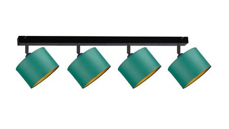 Spot nowoczesny abażur 4xE27 FLOW GREEN-61024