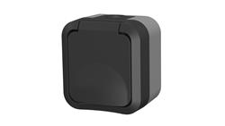 Gniazdo z uziemieniem pojedyncze natynkowe Aqua Pro IP55 szare / 60324-40772