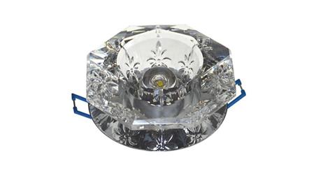 Downlight LED kryształ 9 1*3W biały zimny-54158