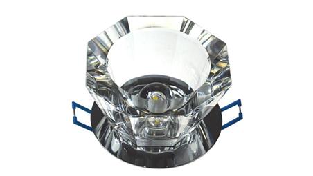 Downlight LED kryształ 8 1*3W biały zimny-54235