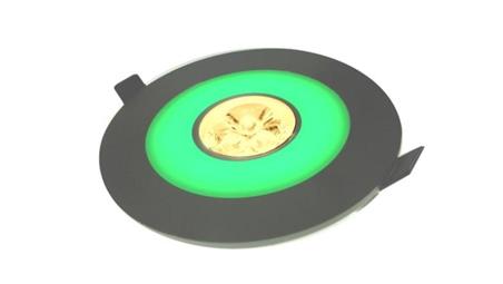 Downlight ARIES green 3*1W biały ciepły,srebrny --54227
