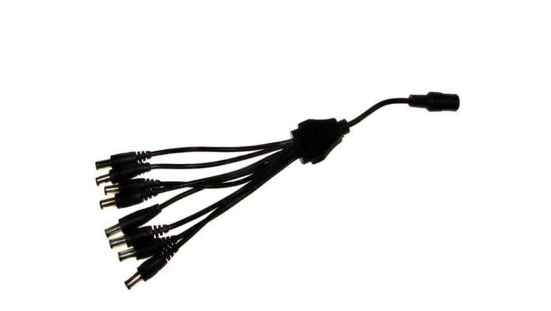 Rozgałęźnik zasilania DC 1gn./8wt. 2,5/5,5 25cm-55891 Rozgałęźnik zasilania DC 1gn./8wt. 2,5/5,5 25cm-55891
