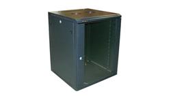 Szafa 19cali wisząca ZETA 15U 600x600 RAL9004 szkło d-72635