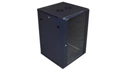 Szafa 19cali wisząca ZETA 18U 600x600 RAL9004 szkło d-72636