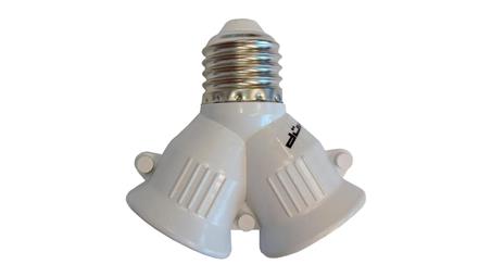 Rozgałęźnik oprawkowy adapter przejściówka E27 - 2x E27 / 24555-51070