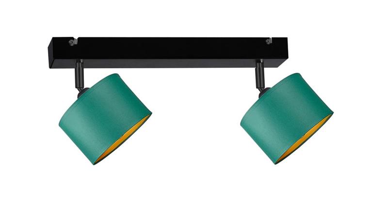 Spot nowoczesny abażur 2xE27 FLOW GREEN-61031