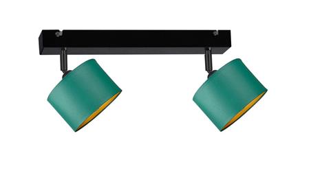 Spot nowoczesny abażur 2xE27 FLOW GREEN-61031