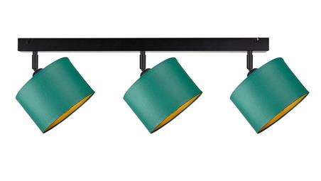 Spot nowoczesny abażur 3xE27 FLOW GREEN-61033