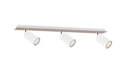 Spot nowoczesny 3xGU10 EYE WHITE WOOD-61039