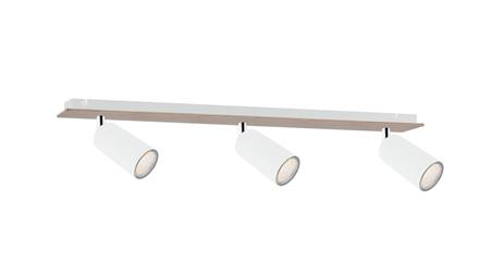 Spot nowoczesny 3xGU10 EYE WHITE WOOD-61039