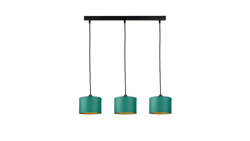Lampa wisząca nowoczesna abażur 3xE27 FLOW GREEN-61043 Lampa wisząca nowoczesna abażur 3xE27 FLOW GREEN-61043