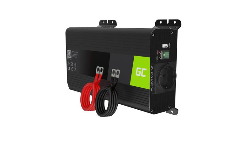 Przetwornica napięcia Inwerter Green Cell PRO 12V na 230V 500W/1000W Czysta sinusoida-13180 Przetwornica napięcia Inwerter Green Cell PRO 12V na 230V 500W/1000W Czysta sinusoida-13180