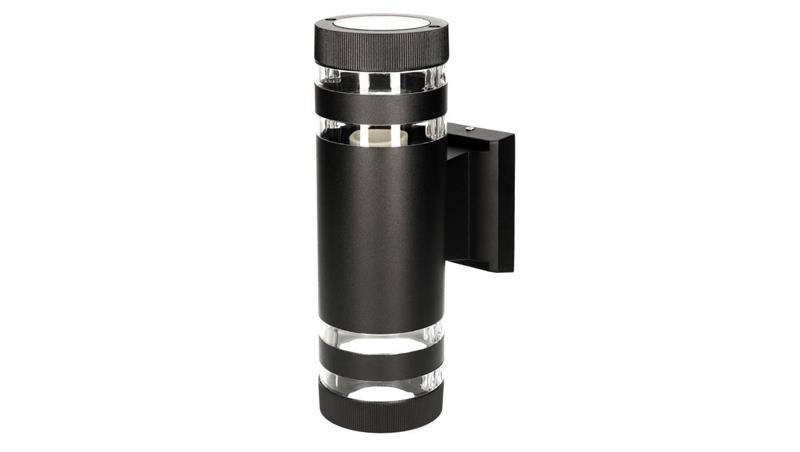 Lampa elewacyjna SIERRAS kinkiet dwukierunkowy 2xE27 okrągła kolor czarny MK MEGAKABEL-54705