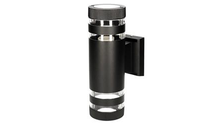 Lampa elewacyjna SIERRAS kinkiet dwukierunkowy 2xE27 okrągła kolor czarny MK MEGAKABEL-54705