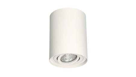 Lampa sufitowa HARYS O natynkowa oprawa punktowa nowoczesna TUBA okrągła GU10 biała MK MEGAKABEL-63155