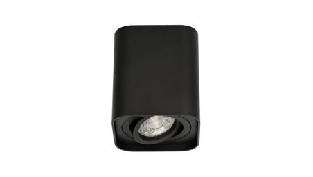 Lampa sufitowa HARYS K natynkowa oprawa punktowa nowoczesna TUBA kwadratowa GU10 czarna MK MEGAKABEL-63157