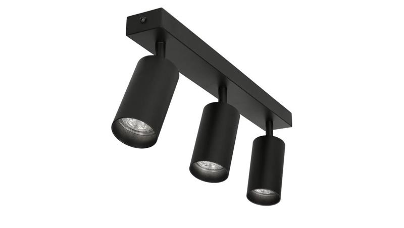 Lampa sufitowa EYES III reflektor plafon litwa 3xGU10 regulowane tuby kolor czarny MK MEGAKABEL-54248