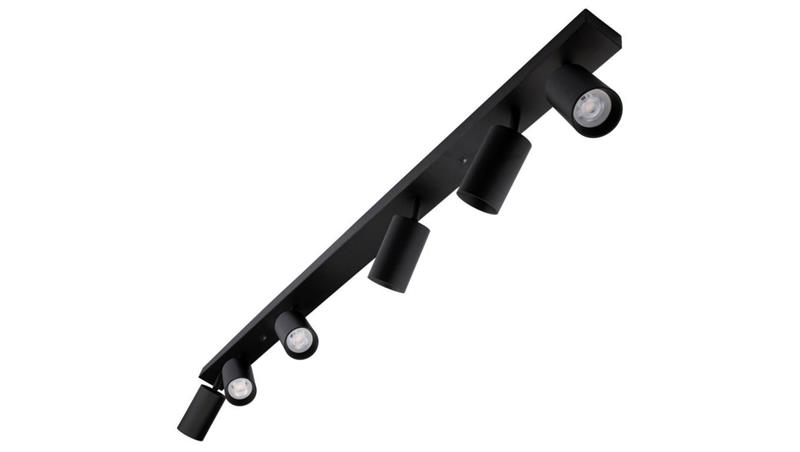 Lampa sufitowa EYES VI reflektor plafon litwa 6xGU10 regulowane tuby kolor czarny MK MEGAKABEL-54249