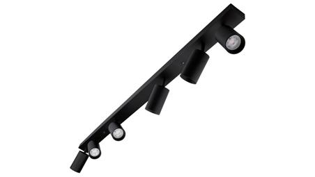 Lampa sufitowa EYES VI reflektor plafon litwa 6xGU10 regulowane tuby kolor czarny MK MEGAKABEL-54249