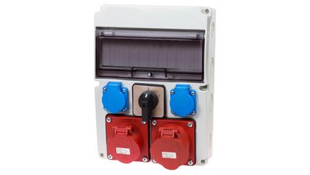 ROZDZIELNICA ROZDZIELNIA SKRZYNKA BUDOWLANA ELEKTRYCZNA Z WYŁĄCZNIKIEM 0-1 RSW01112-66077