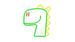Neon PLEXI LED JURASSIC DINO zielony FLNJ02 Forever Light-60310