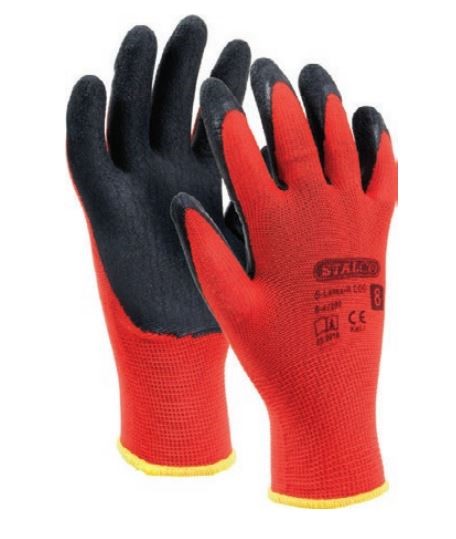 Rękawice poliestrowe S-latex R-eco 10" Stalco