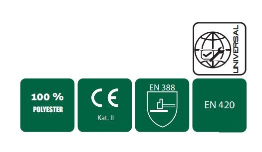 Rękawice poliestrowe S-latex R-eco 11" Stalco