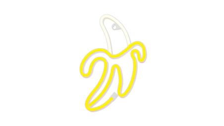Neon LED BANAN biały żółty Bat + USB FLNE10 Forever Light-60315