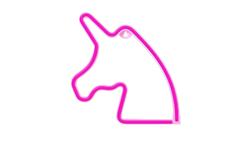 Neon LED JEDNOROŻEC różowy Bat + USB FLNEO1 Forever Light-60319