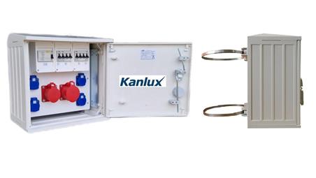 ROZDZIELNICA BUDOWLANA NA SŁUP (4X2P+Z, 1X16A/5P, 1X32A/5P) KANLUX RB40x40-K40-00114W-S0-KANLUX-66954