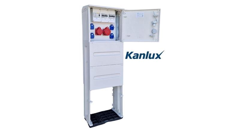 ROZDZIELNICA BUDOWLANA NA FUNDAMENCIE (4X2P+Z, 1X16A/5P, 1X32A/5P) KANLUX RB40x40-K40-00114W-F0-KANLUX-65882