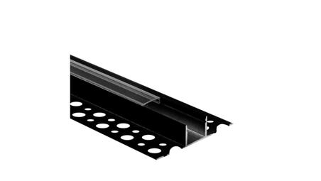 Profil GN02 natynkowy czarny +klosz transp. 2m-55943