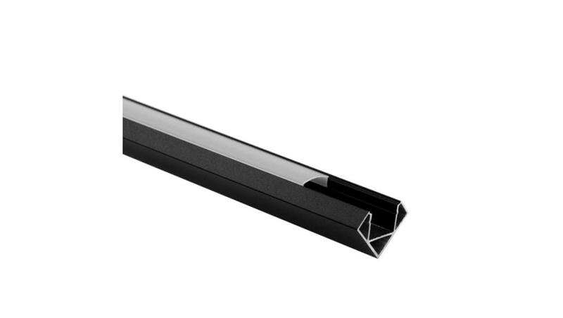Profil R02 narożny czarny +klosz mleczny 2m-55900 Profil R02 narożny czarny +klosz mleczny 2m-55900