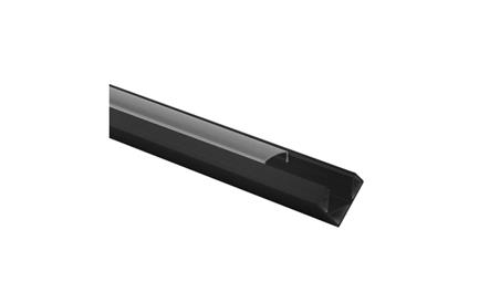 Profil R02 narożny czarny +klosz transp. 2m-55909