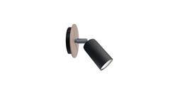 Kinkiet nowoczesny 1xGU10 EYE BLACK WOOD-61055
