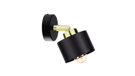 Kinkiet nowoczesny 1xE27 SIMPLY BLACK/GOLD-61056