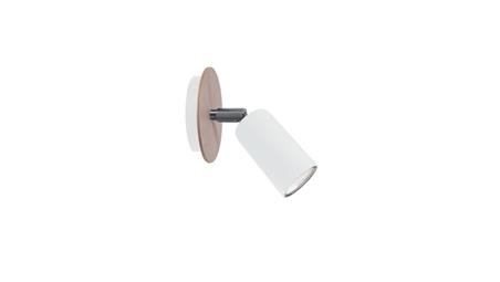 Kinkiet nowoczesny 1xGU10 EYE WHITE WOOD-61058