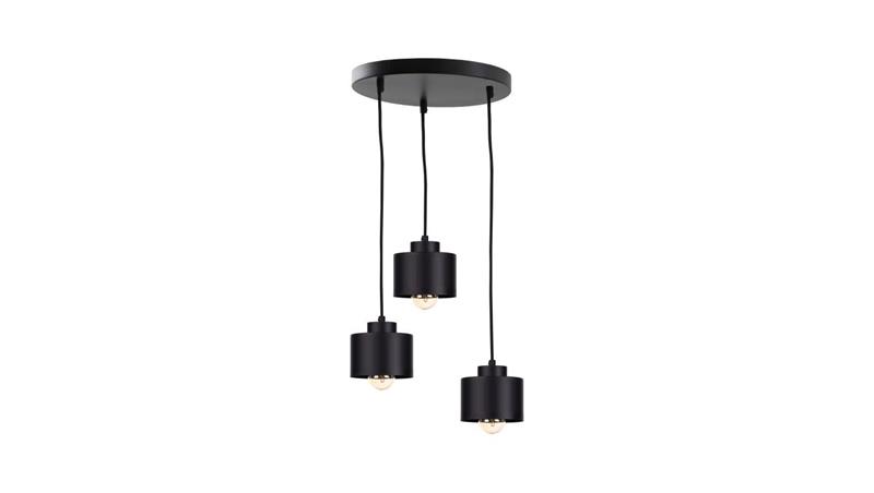 Lampa nowoczesna wisząca 3x E27 SIMPLY BLACK-61059