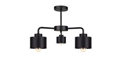 Lampa sufitowa nowoczesna 3 xE27 SIMPLY BLACK-61064