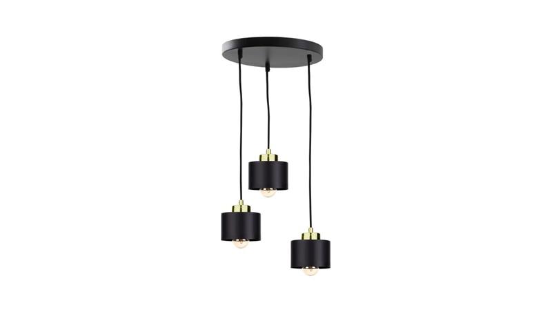 Lampa wisząca nowoczesna 3xE27 SIMPLY BLACK/GOLD-61067 Lampa wisząca nowoczesna 3xE27 SIMPLY BLACK/GOLD-61067